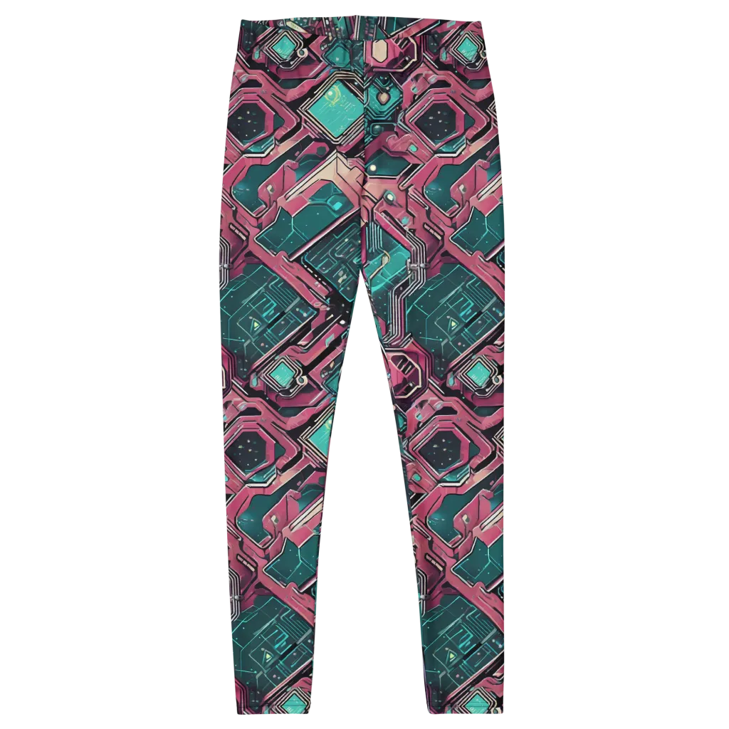 Magenta Mainframe on Leggings — Front