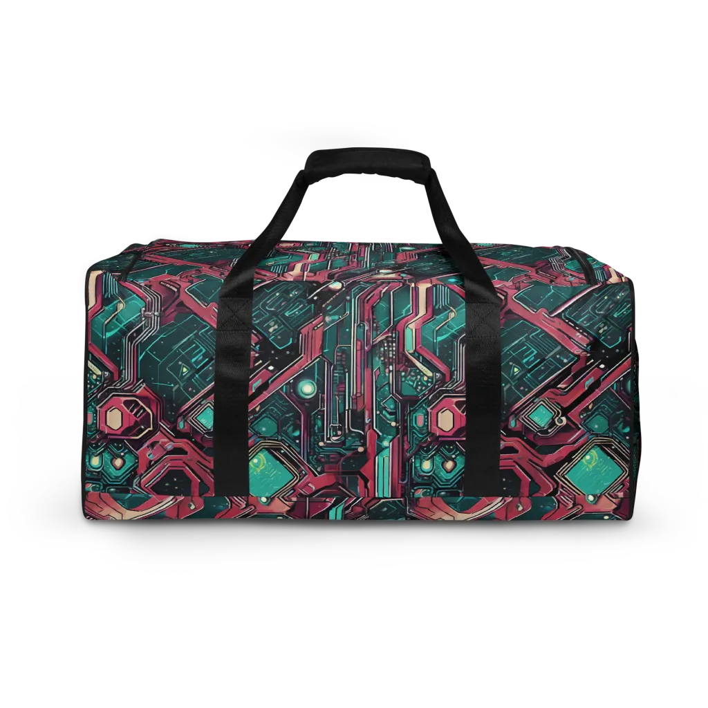 Magenta Mainframe on Duffle Bag — Back