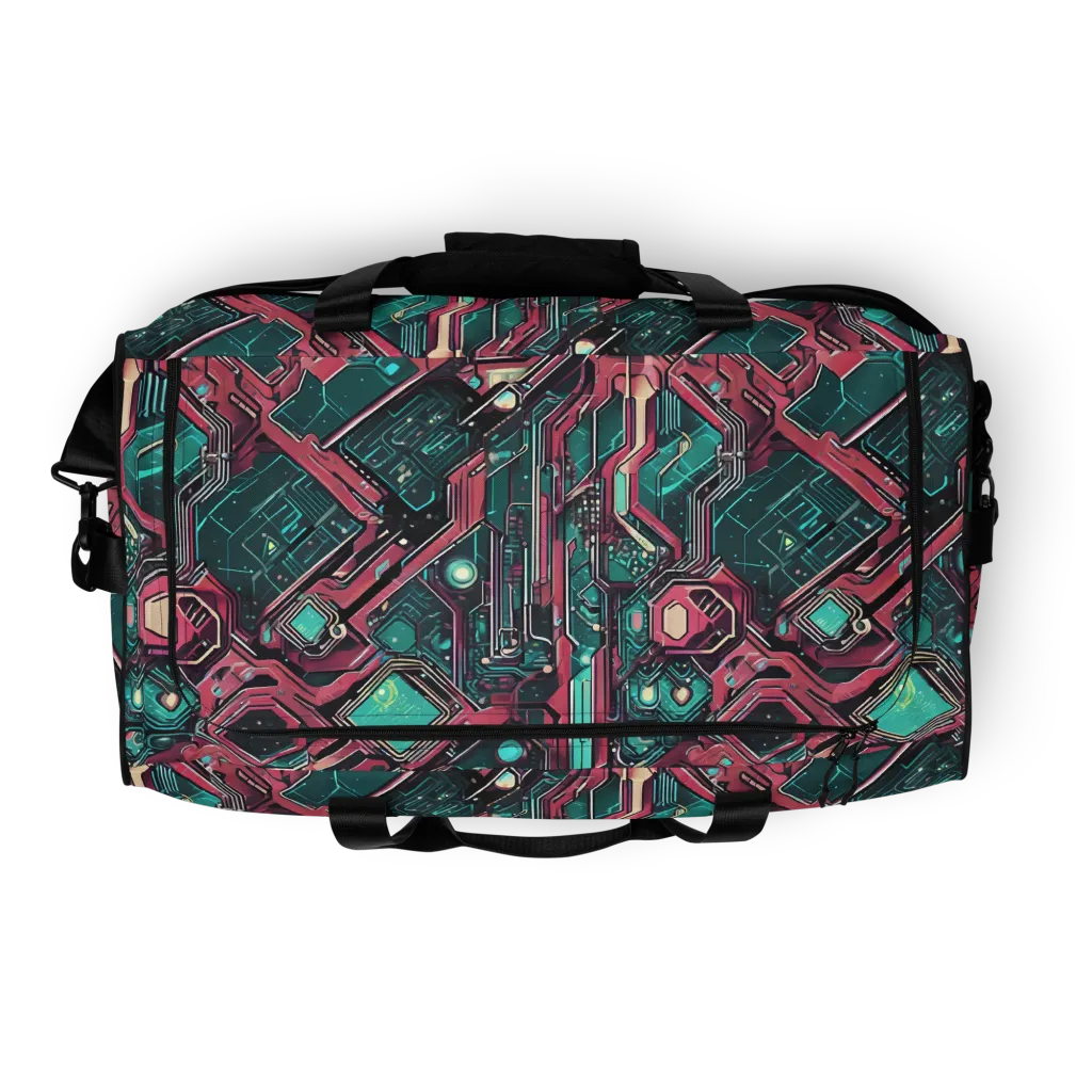 Magenta Mainframe on Duffle Bag — Top