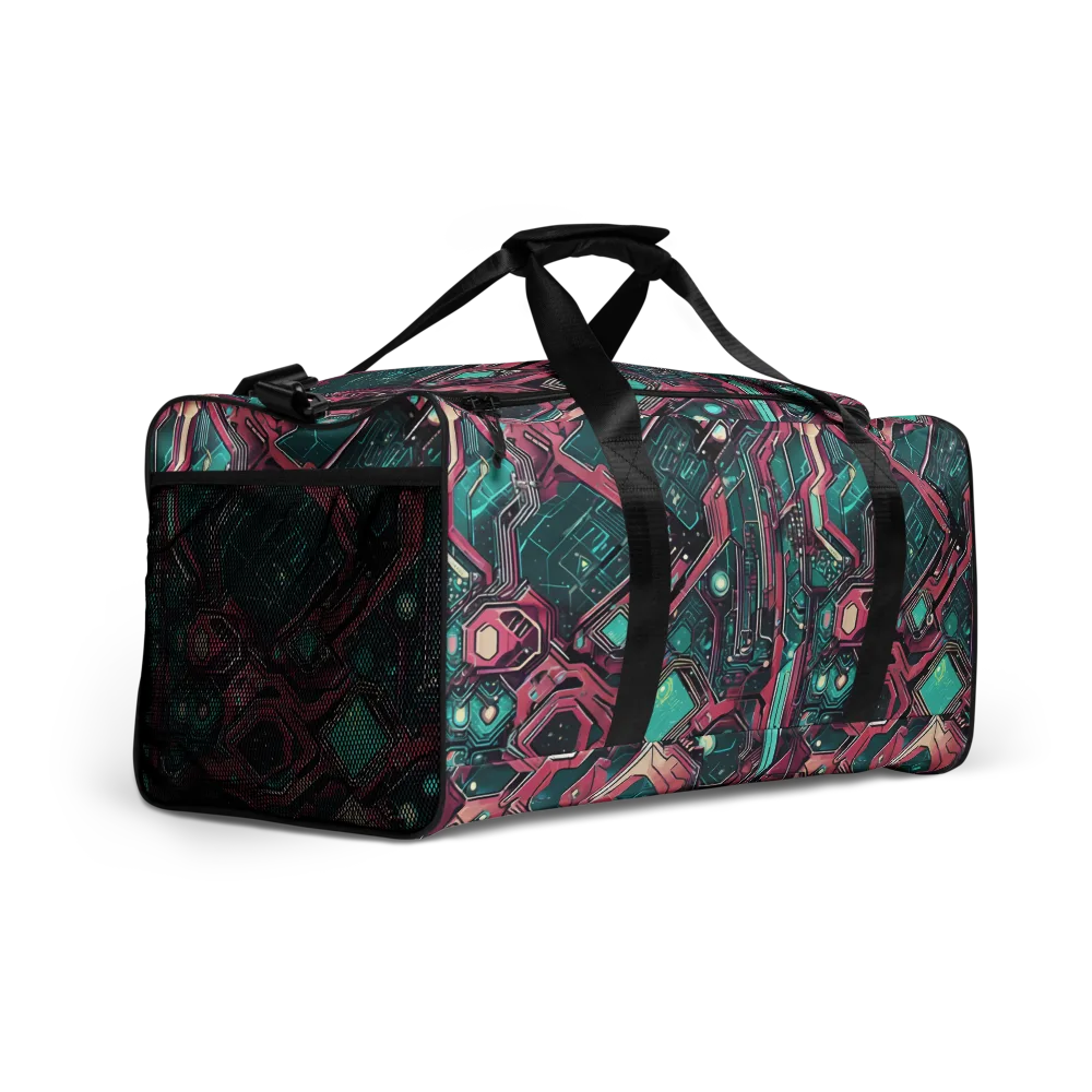 Magenta Mainframe on Duffle Bag — Right Front