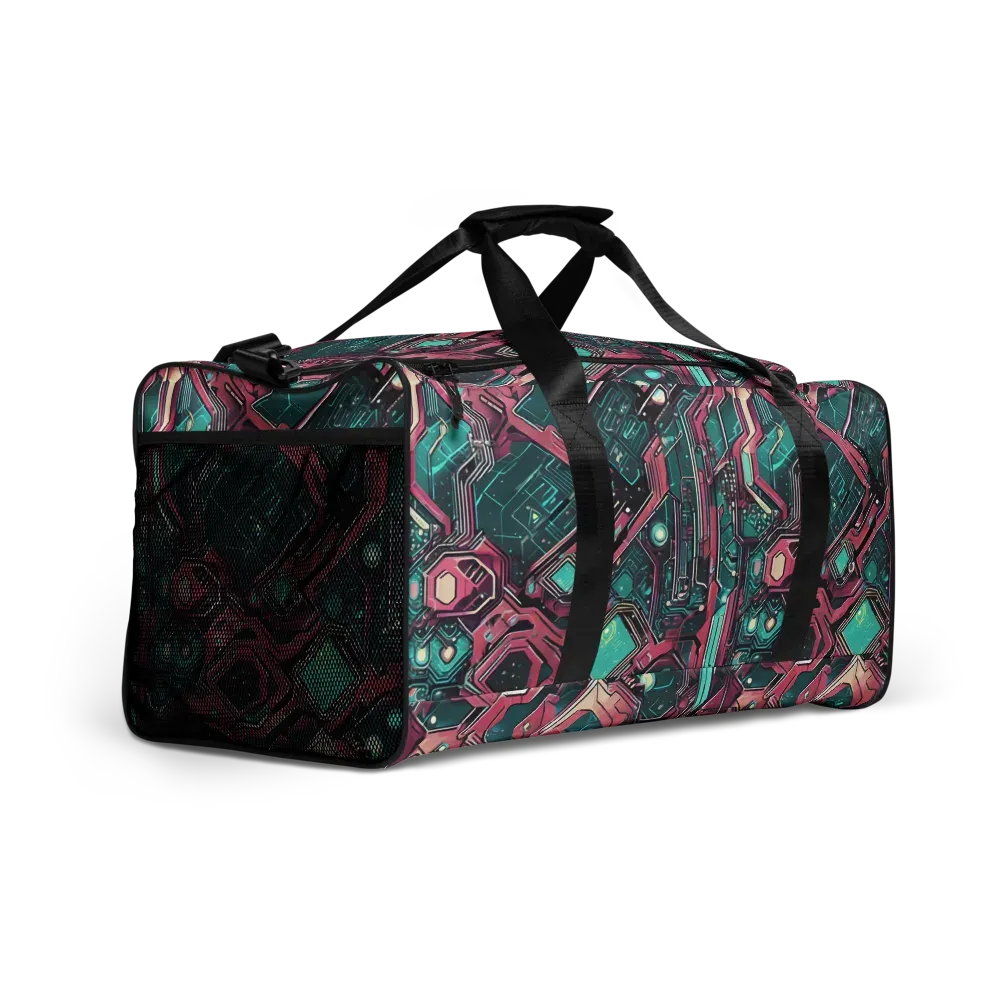Magenta Mainframe on Duffle Bag — Right Front