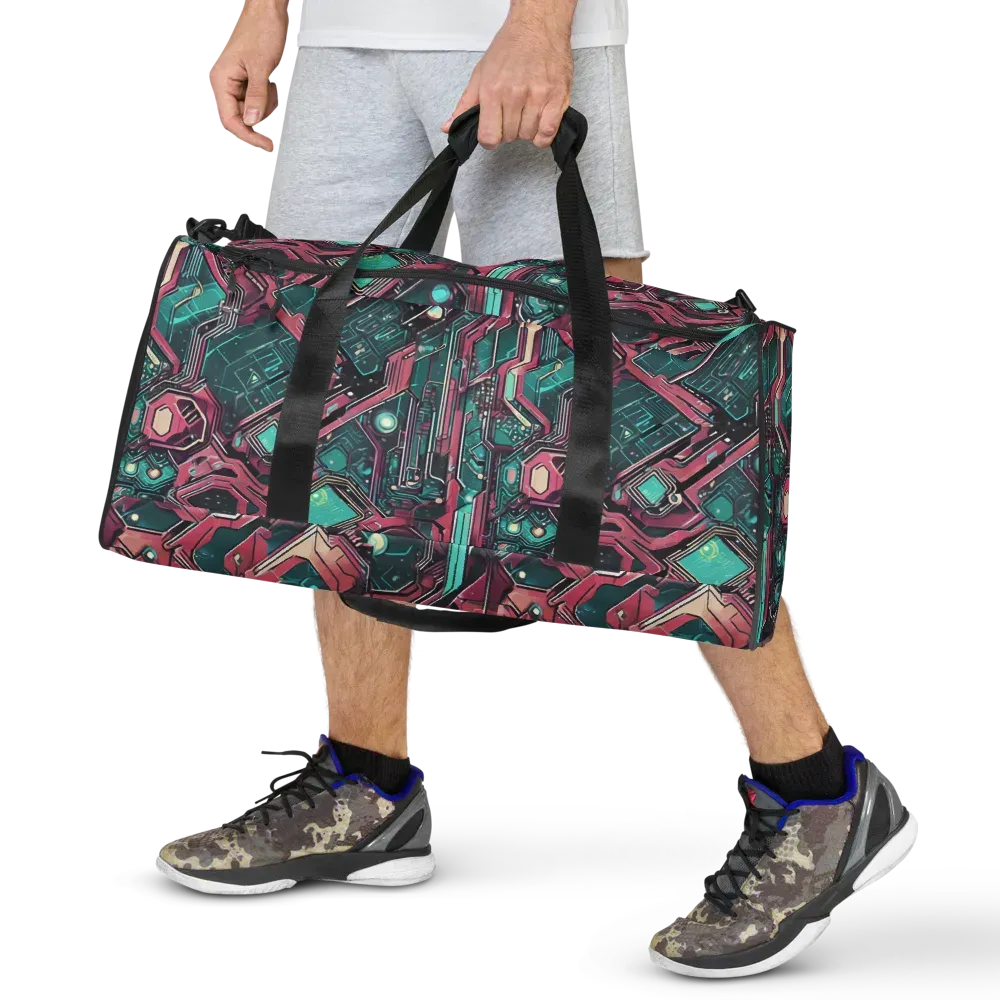 Magenta Mainframe on Duffle Bag — Front