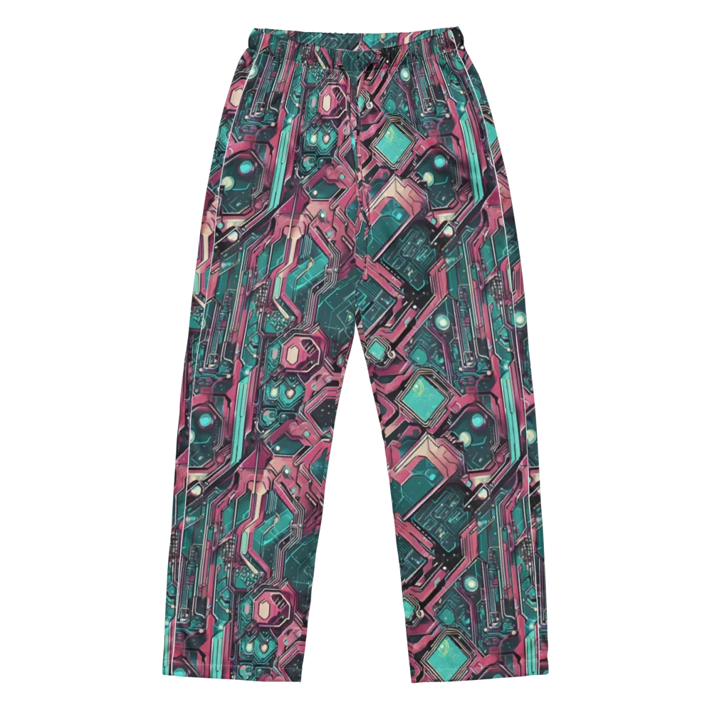 Magenta Mainframe on Women's Pajama Pants — Front