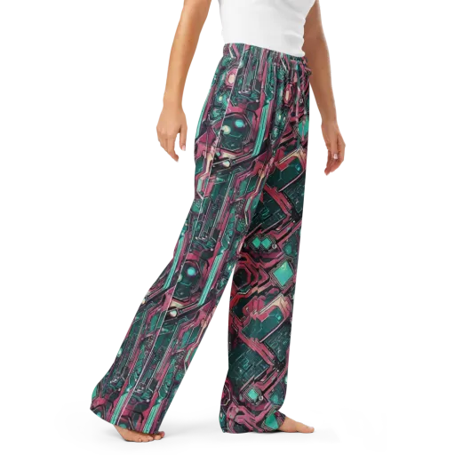 Magenta Mainframe on a Women's Pajama Pants