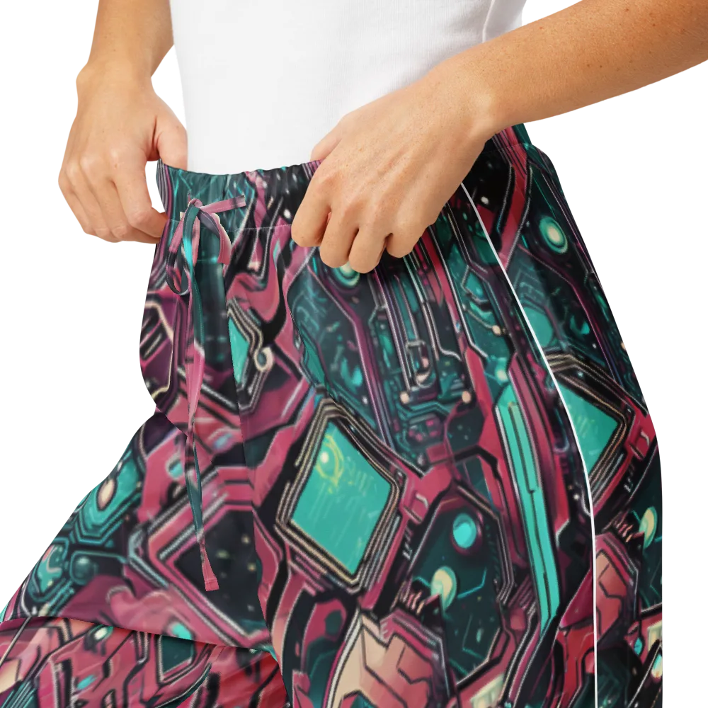 Magenta Mainframe on Women's Pajama Pants — Product details