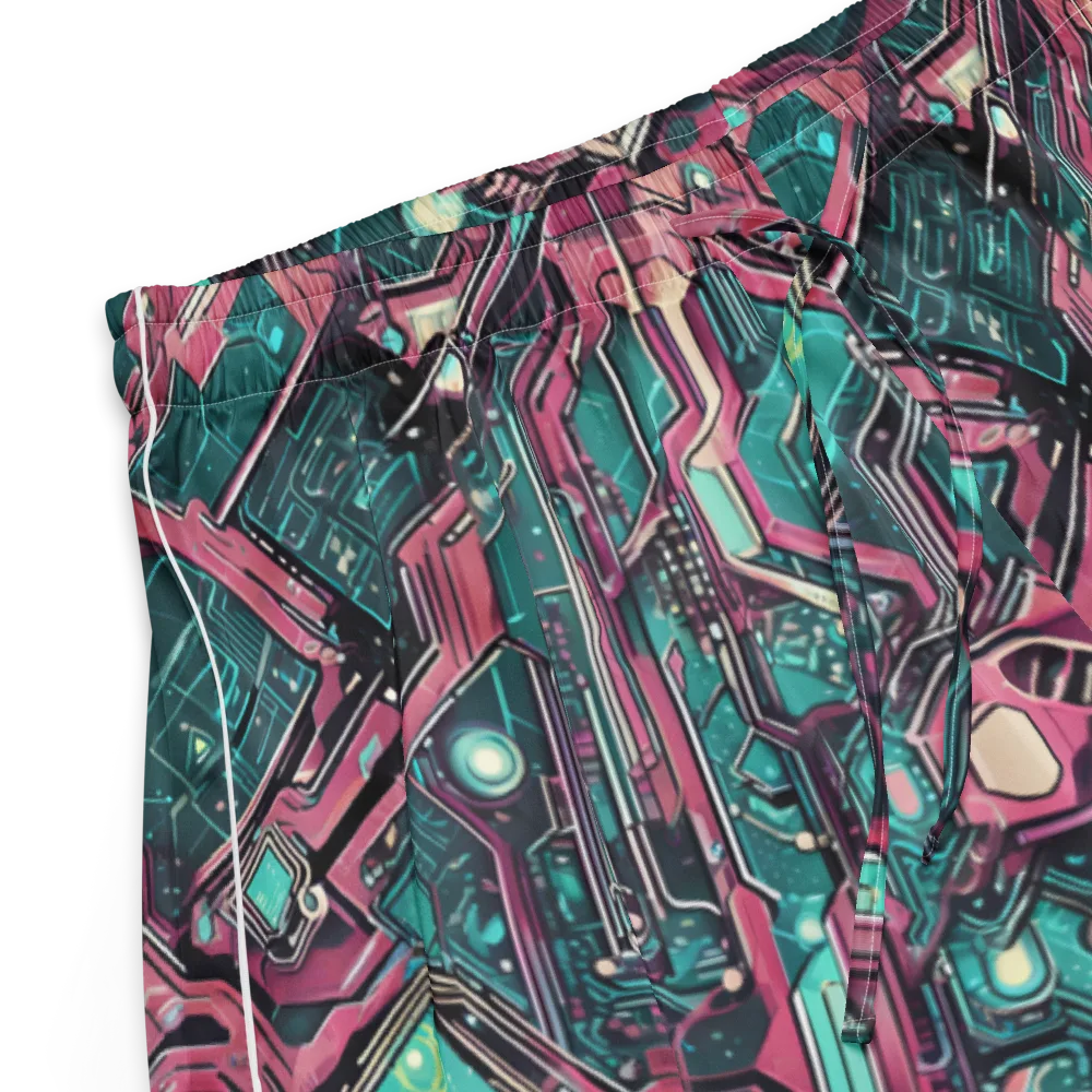 Magenta Mainframe on Women's Pajama Shorts — Product details