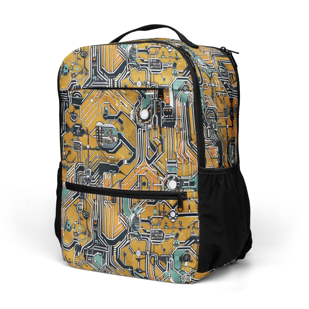 Copper Circuitry on Utility Backpack — Left Front