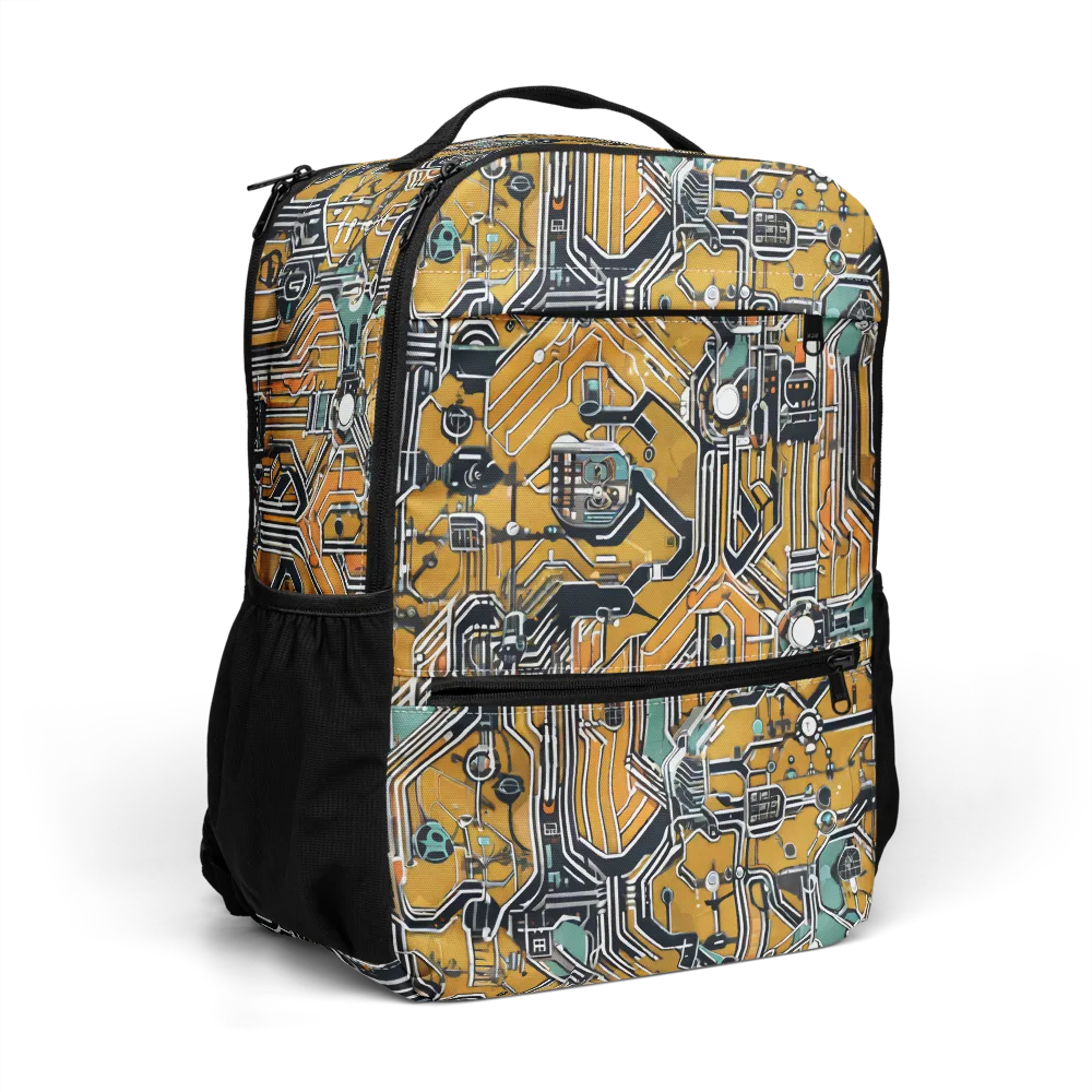 Copper Circuitry on Utility Backpack — Right Front
