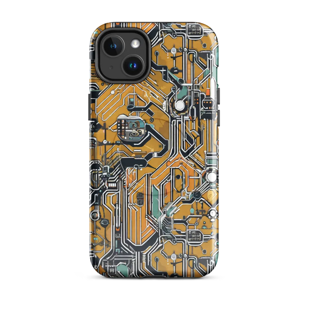 Copper Circuitry on MagSafe Tough Case for iPhone® — Front