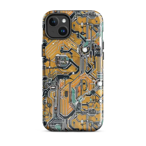 Copper Circuitry on a MagSafe Tough Case for iPhone®
