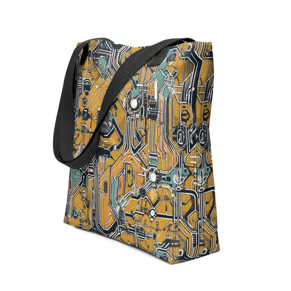 Copper Circuitry on Tote Bag — Front