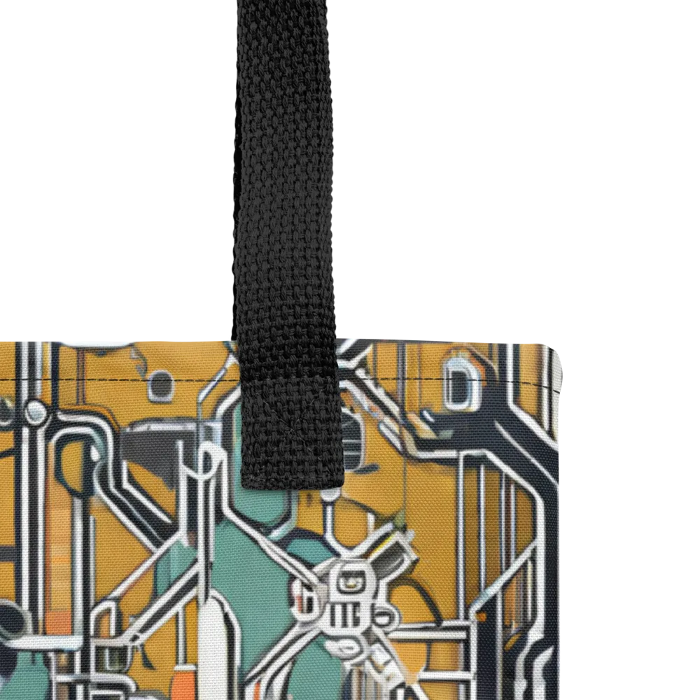 Copper Circuitry on Tote Bag — Product details