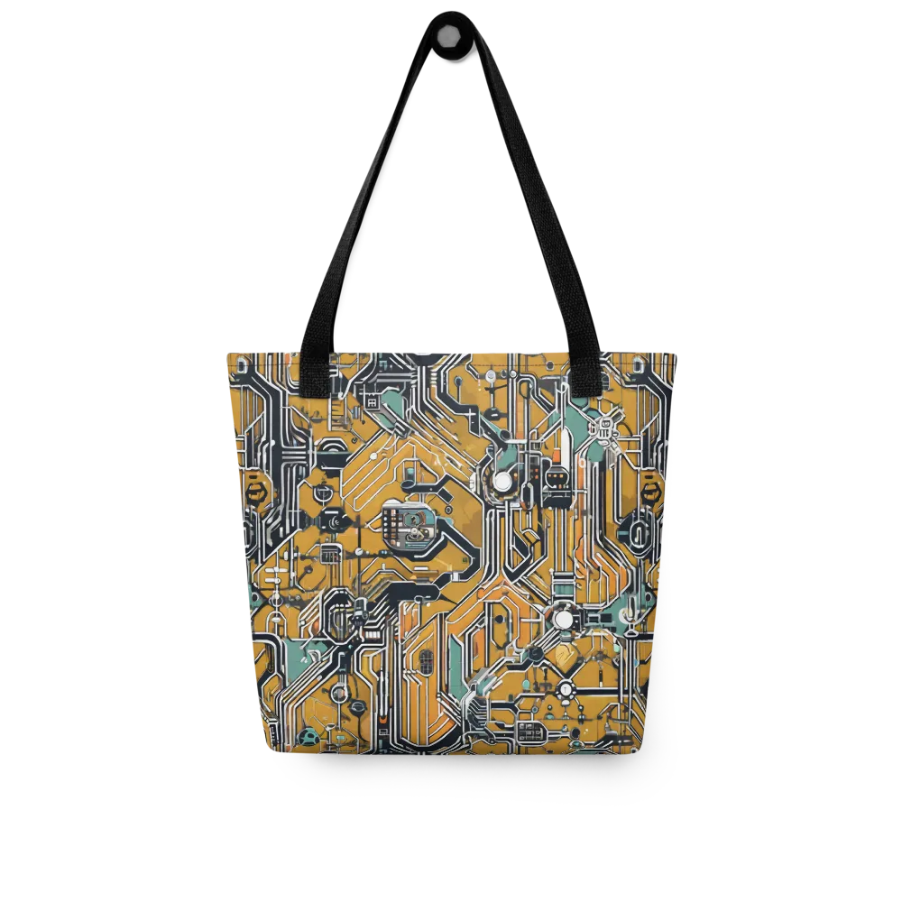 Copper Circuitry on Tote Bag — Front