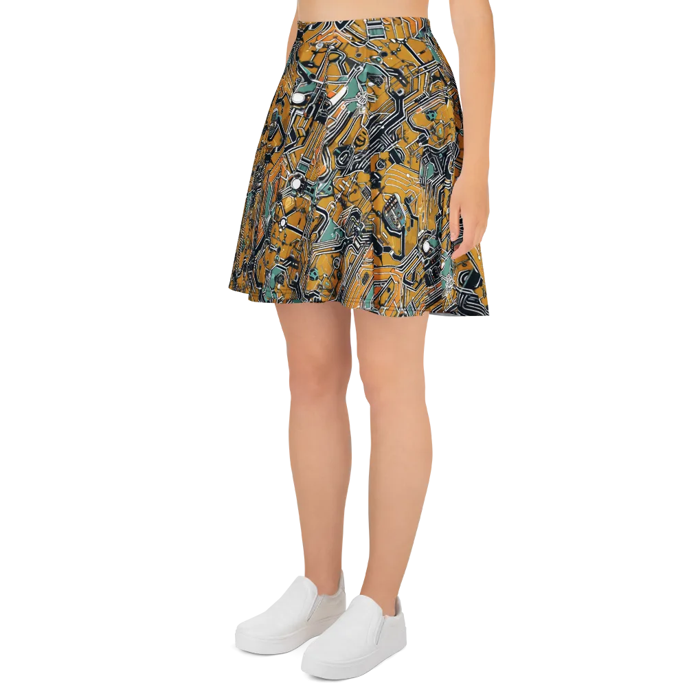 Copper Circuitry on Skater Skirt — Left