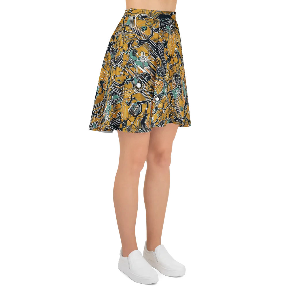 Copper Circuitry on Skater Skirt — Right