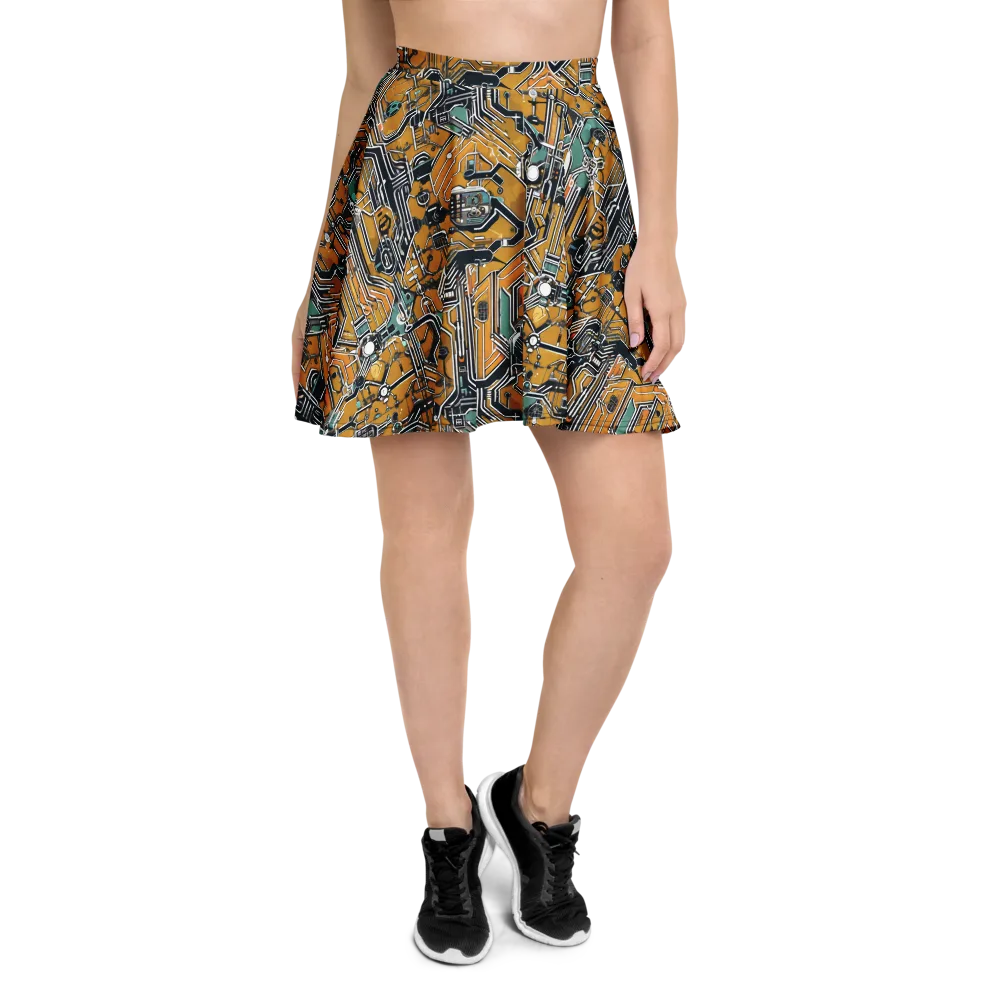 Copper Circuitry on Skater Skirt — Front