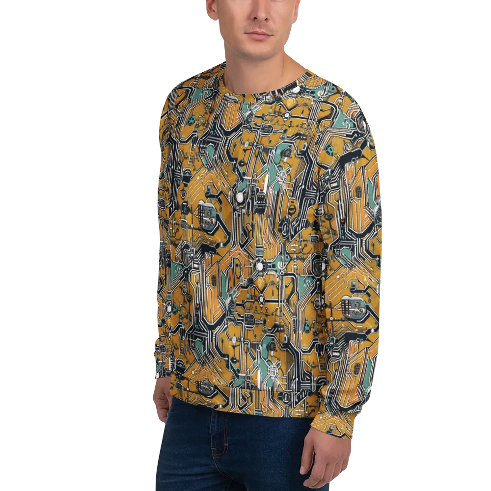 Copper Circuitry on Sweatshirt — Left Front