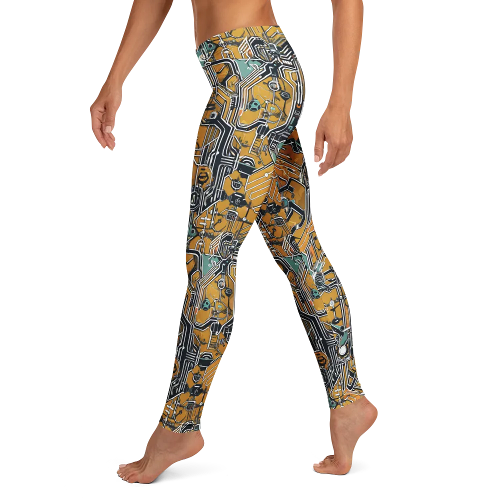 Copper Circuitry on Leggings — Left
