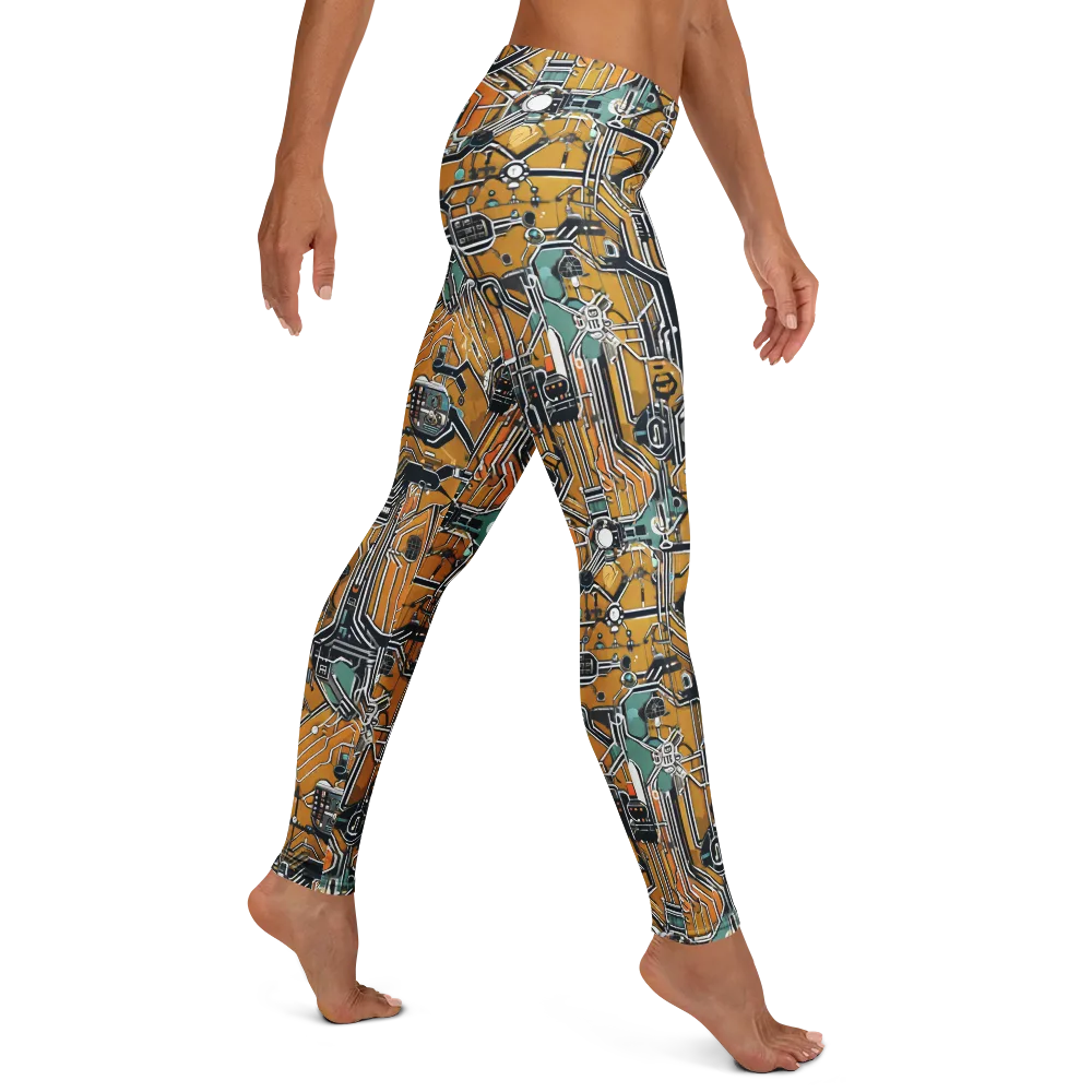 Copper Circuitry on Leggings — Right