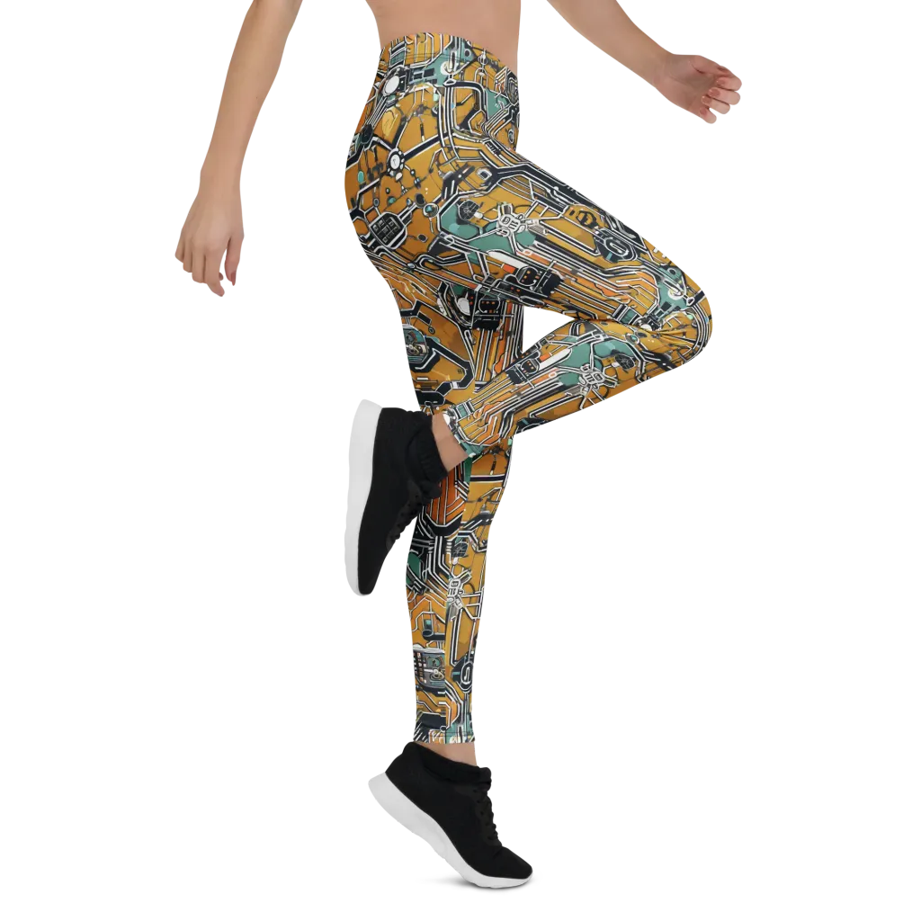 Copper Circuitry on Leggings — Right