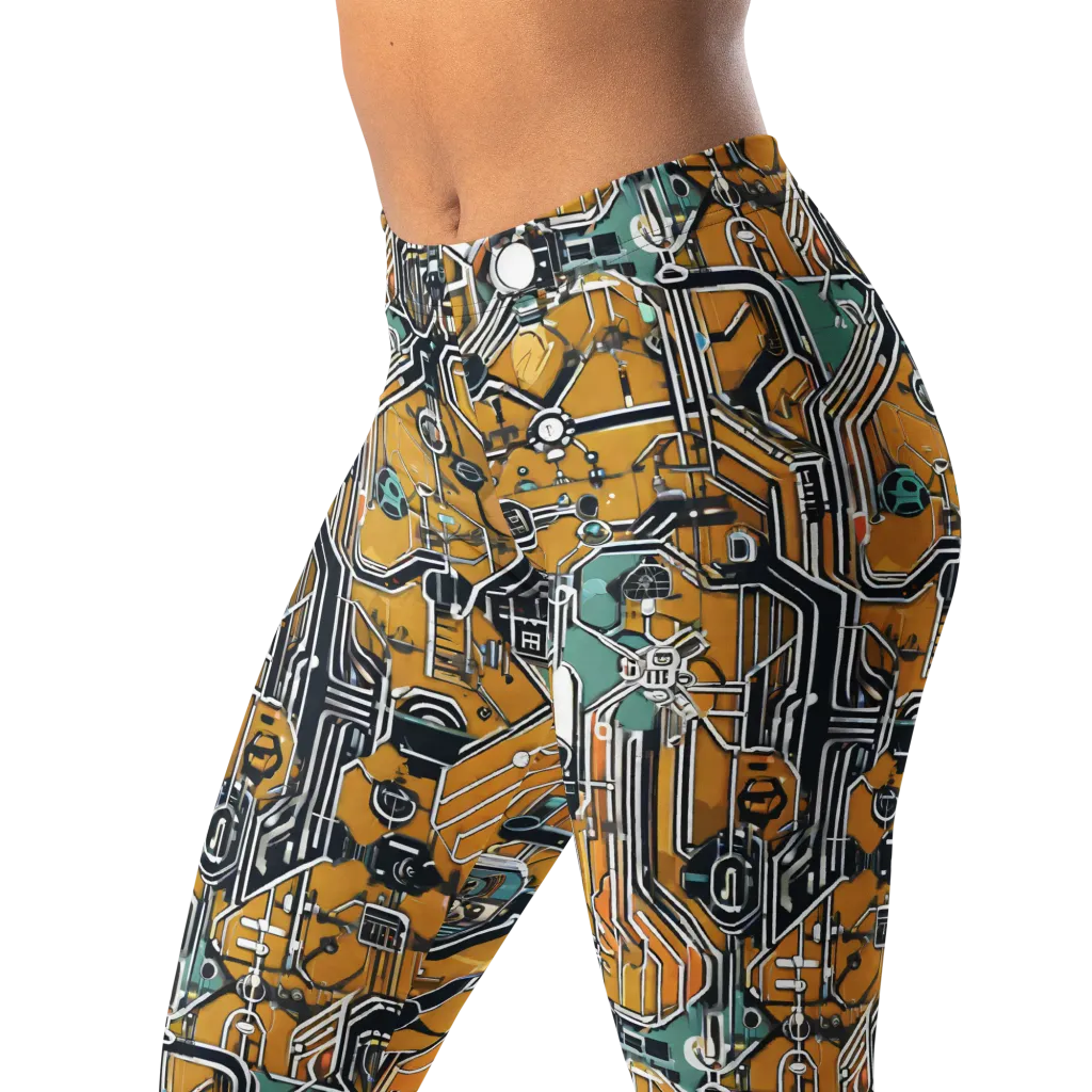 Copper Circuitry on Leggings — Left Front