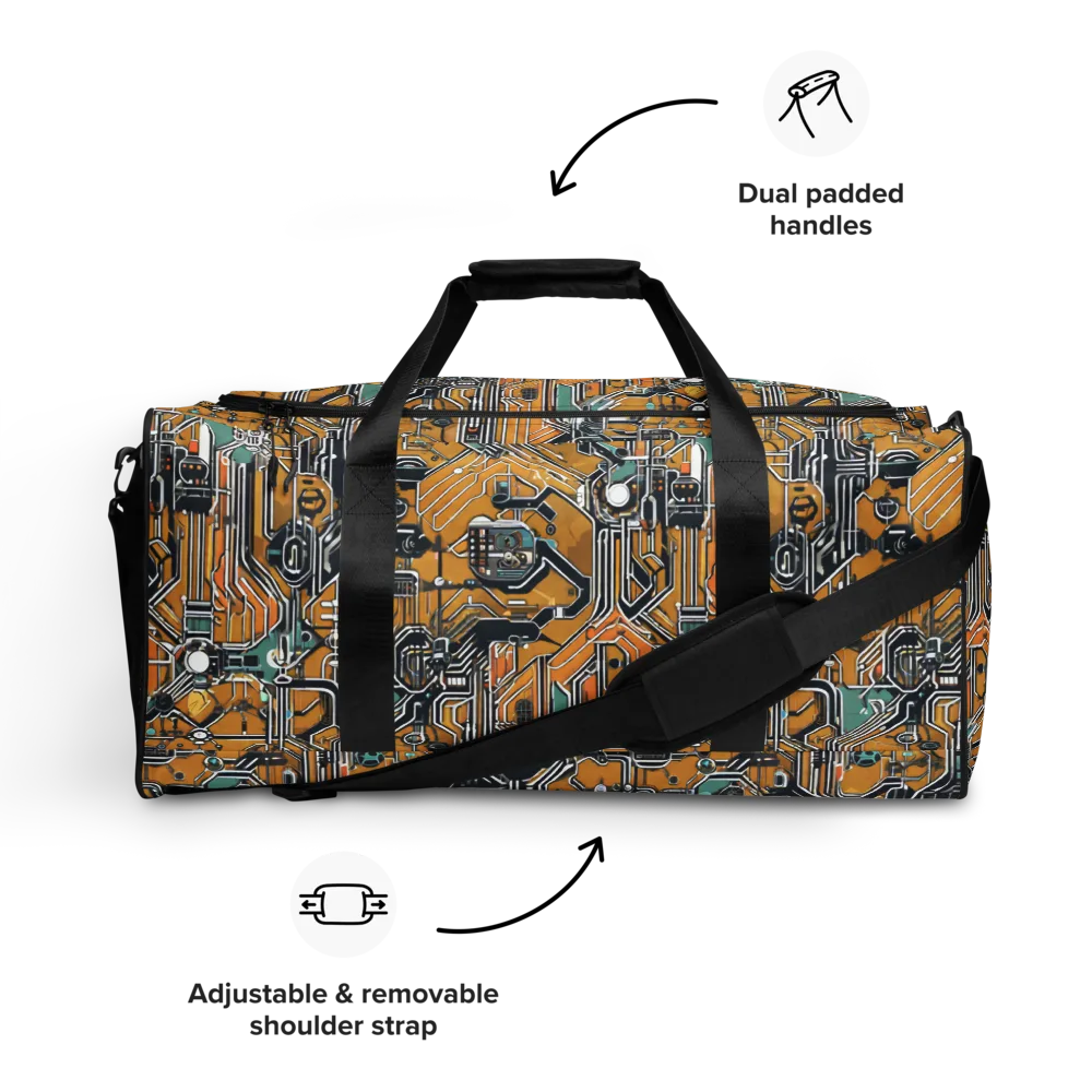 Copper Circuitry on Duffle Bag — Front