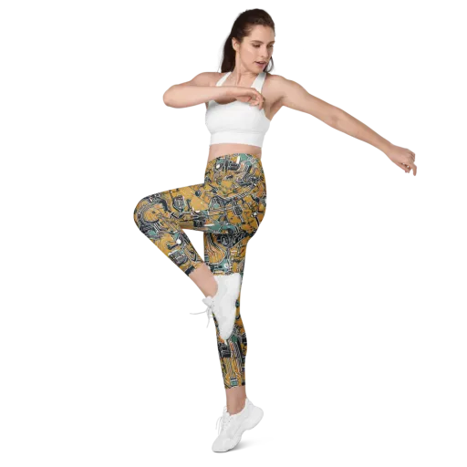 Copper Circuitry on a Leggings with Pockets