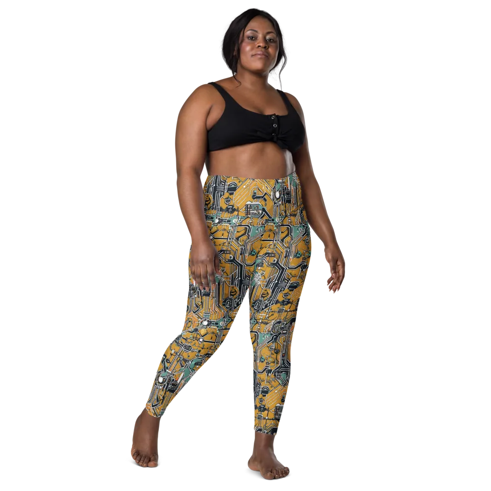 Copper Circuitry on Leggings with Pockets — Front
