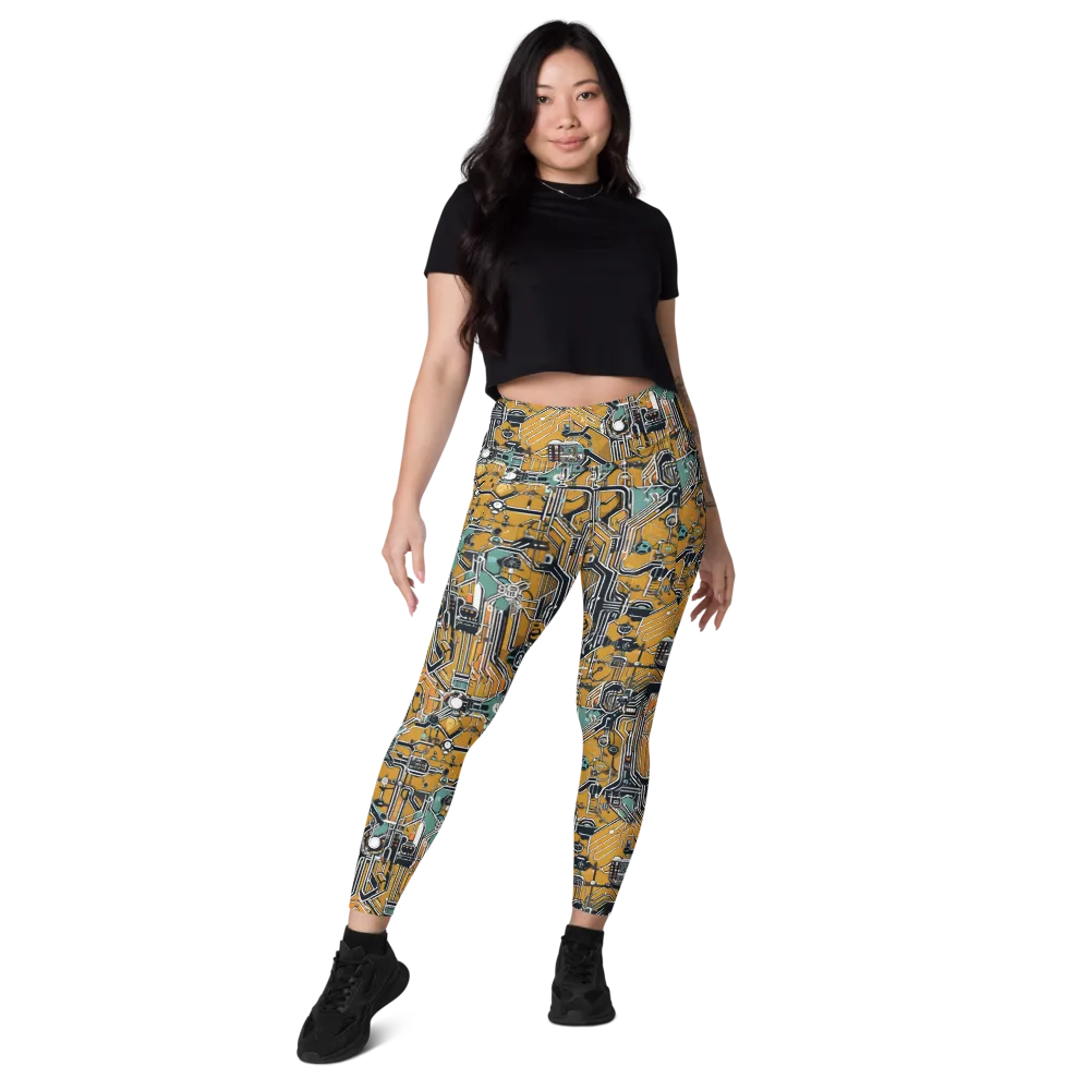 Copper Circuitry on Leggings with Pockets — Front