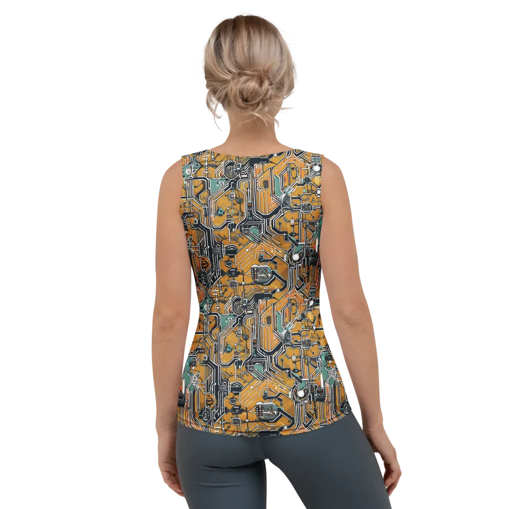 Copper Circuitry on Women's Tank Top — Back