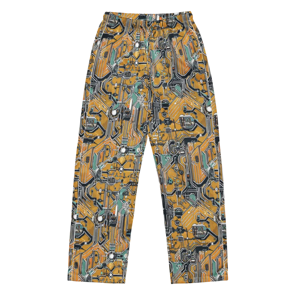Copper Circuitry on Women's Pajama Pants — Front