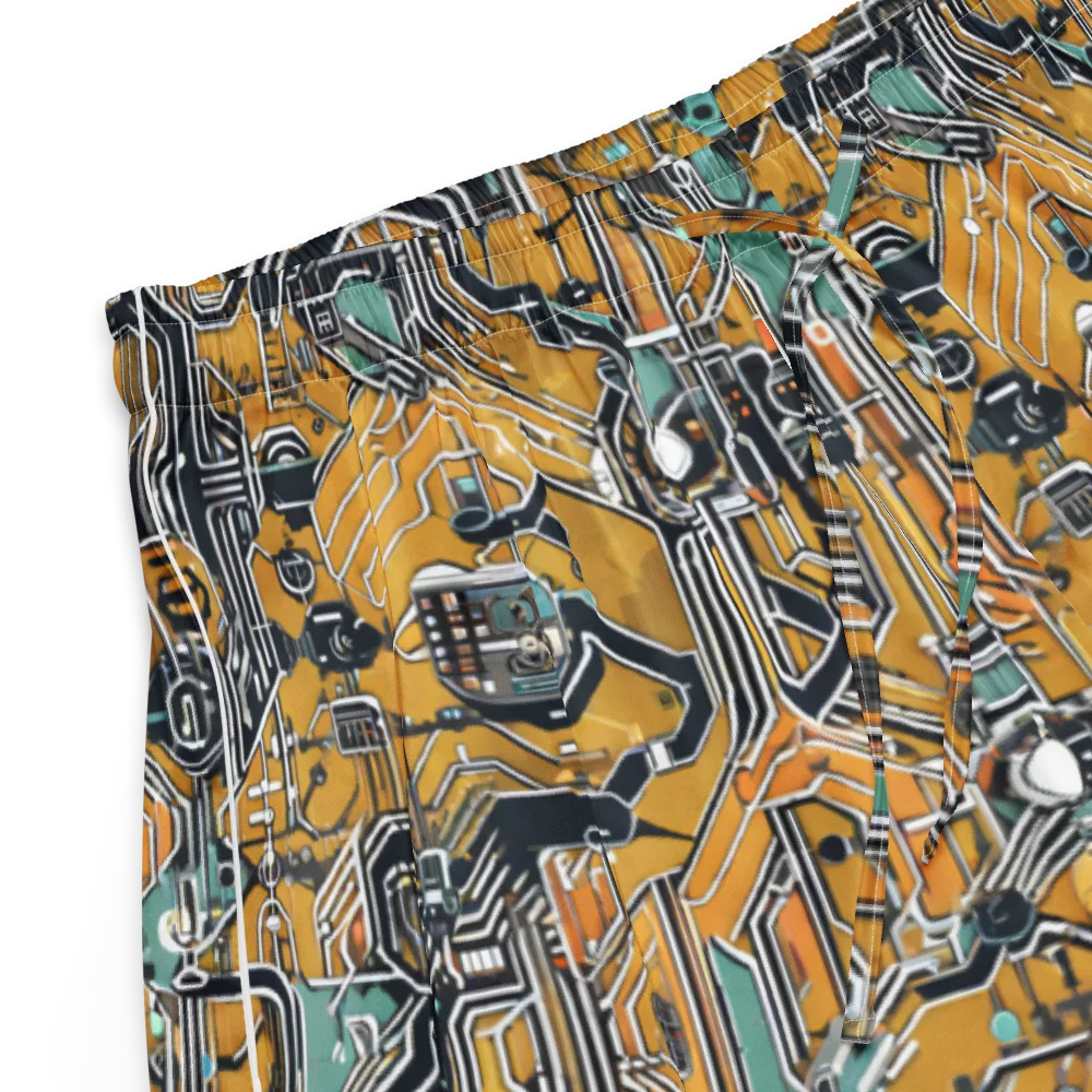 Copper Circuitry on Women's Pajama Shorts — Product details