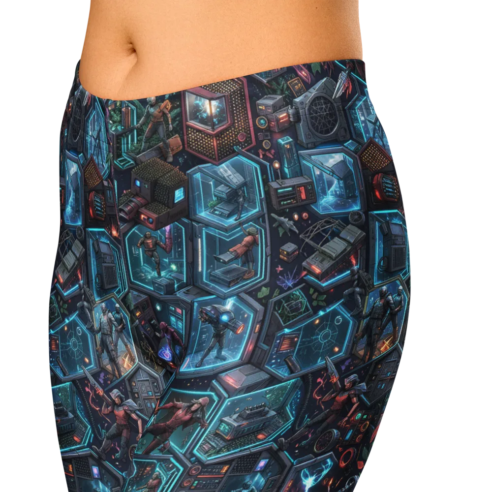 Circuitarium on Capri Leggings — Zoomed-in