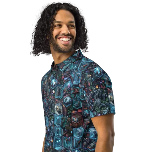 Circuitarium on a Men's Slim Fit Polo Shirt