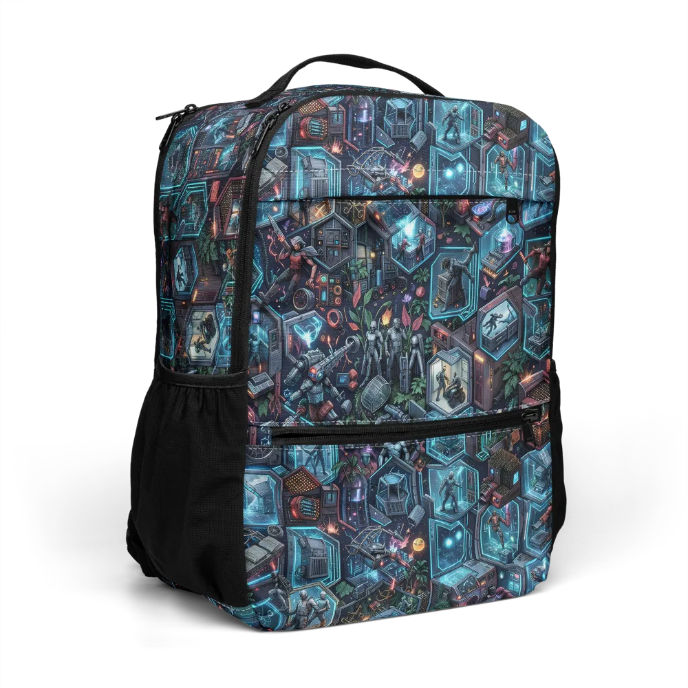 Circuitarium on Utility Backpack — Right Front