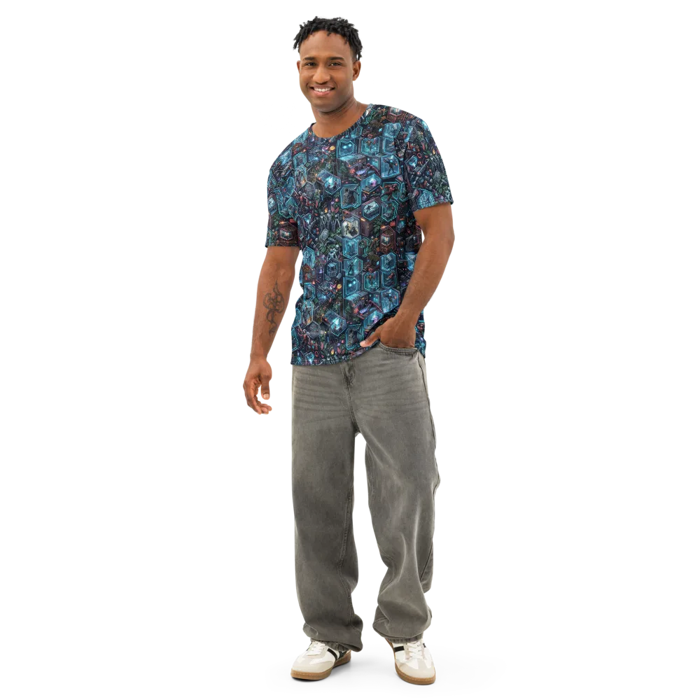 Circuitarium on Men's Cotton Crew Neck T-Shirt — Front