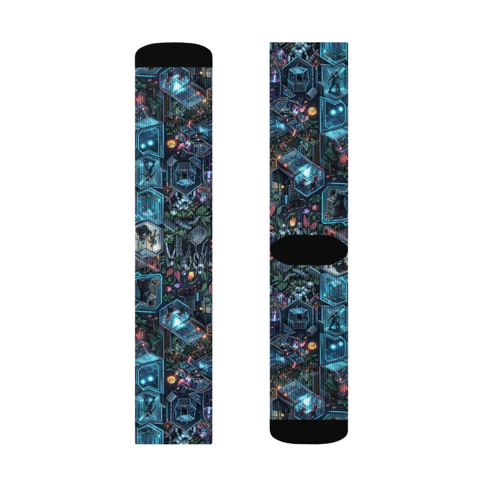 Circuitarium on Socks — Left Sock