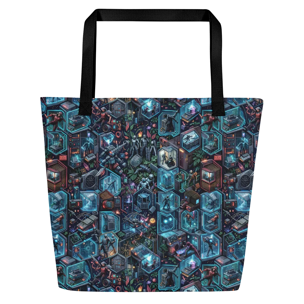 Circuitarium on Large Tote Bag W/ Pocket — Front