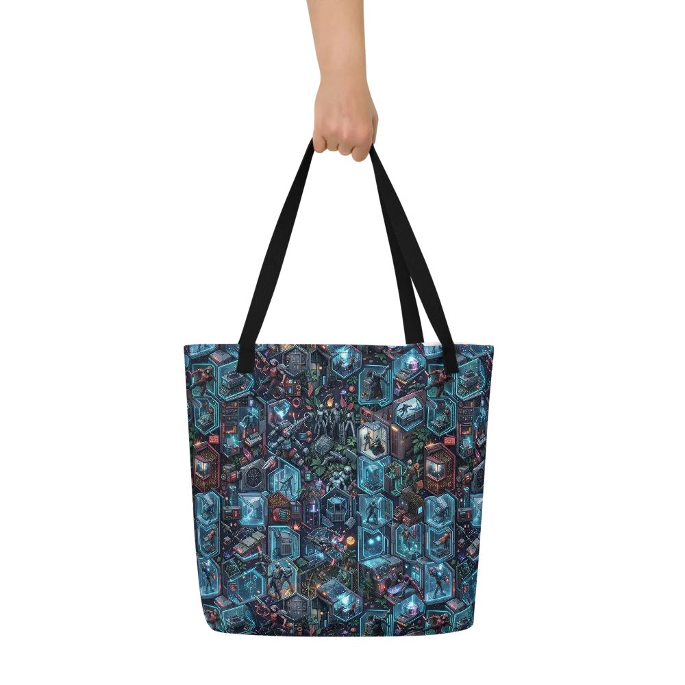 Circuitarium on Large Tote Bag W/ Pocket — Front