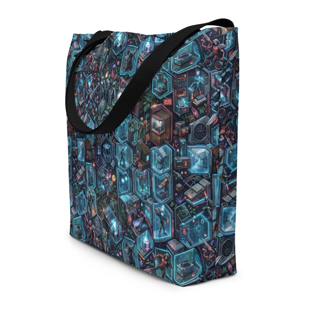 Circuitarium on Large Tote Bag W/ Pocket — Front