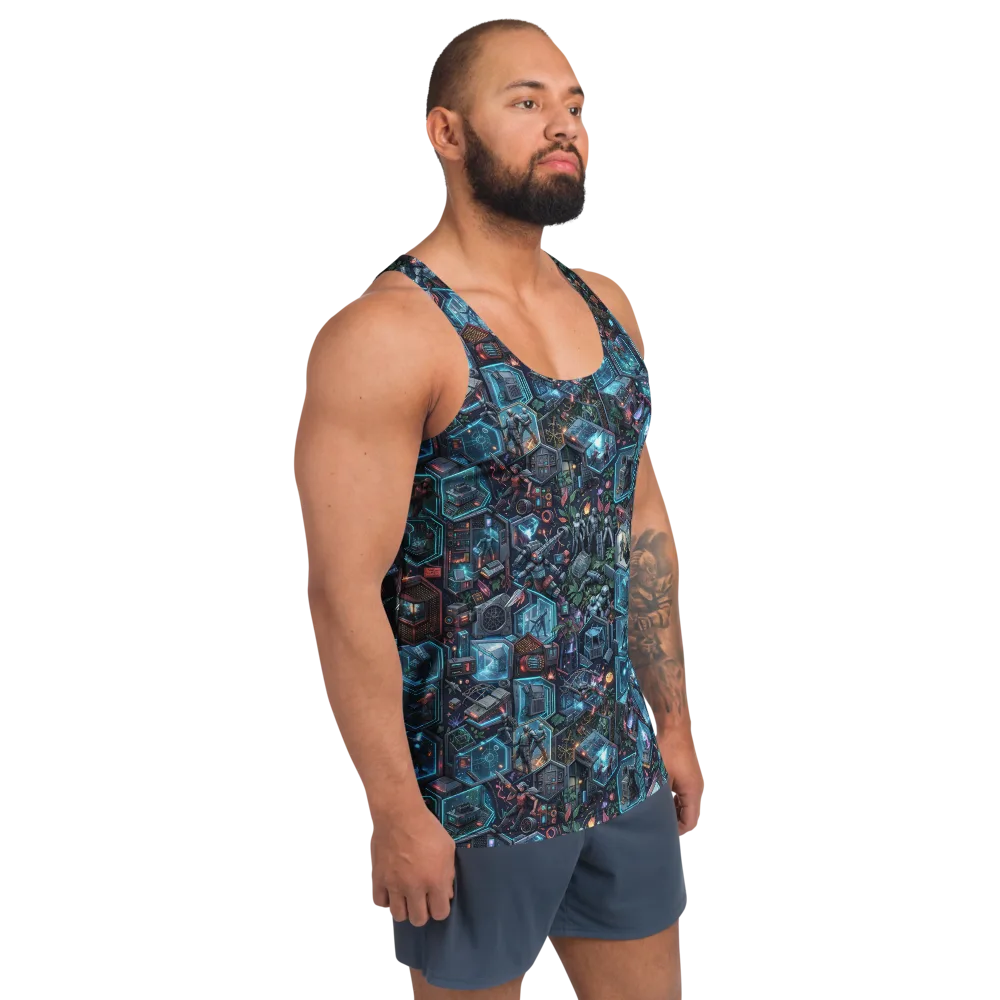 Circuitarium on Men's Tank Top — Right Front