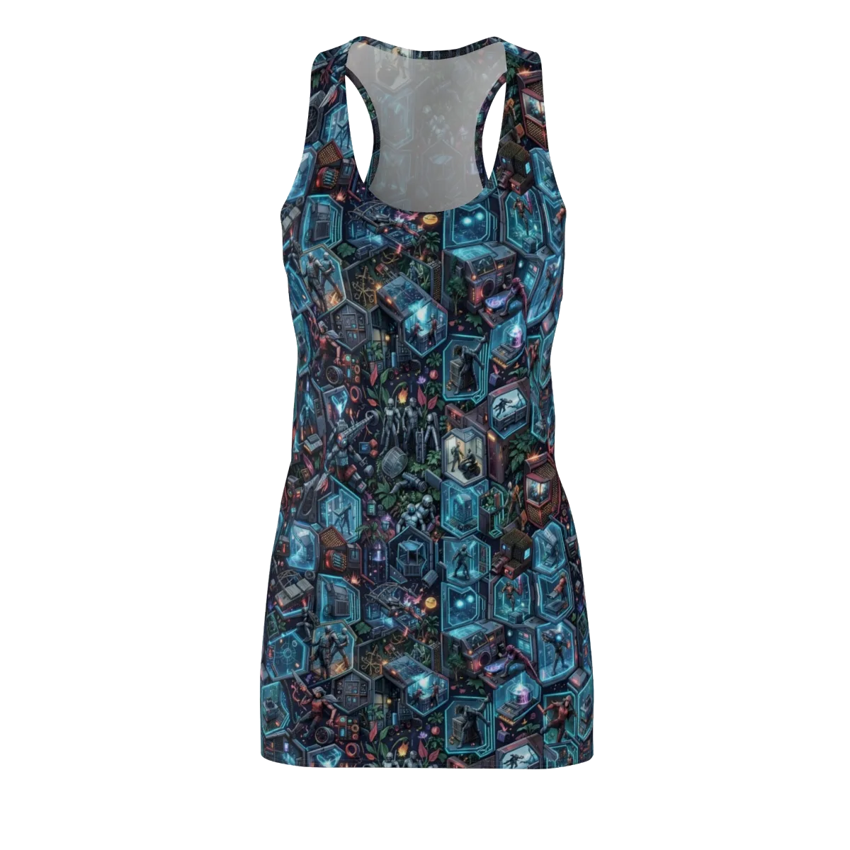 Circuitarium on Racerback Dress — Front