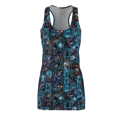 Circuitarium on a Racerback Dress