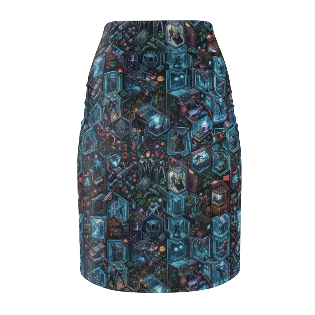 Circuitarium on Pencil Skirt — Back