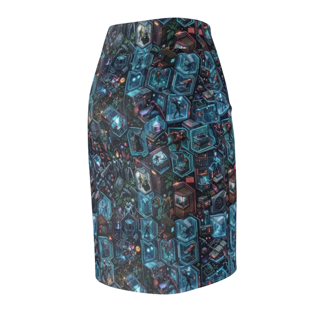 Circuitarium on Pencil Skirt — Back Side