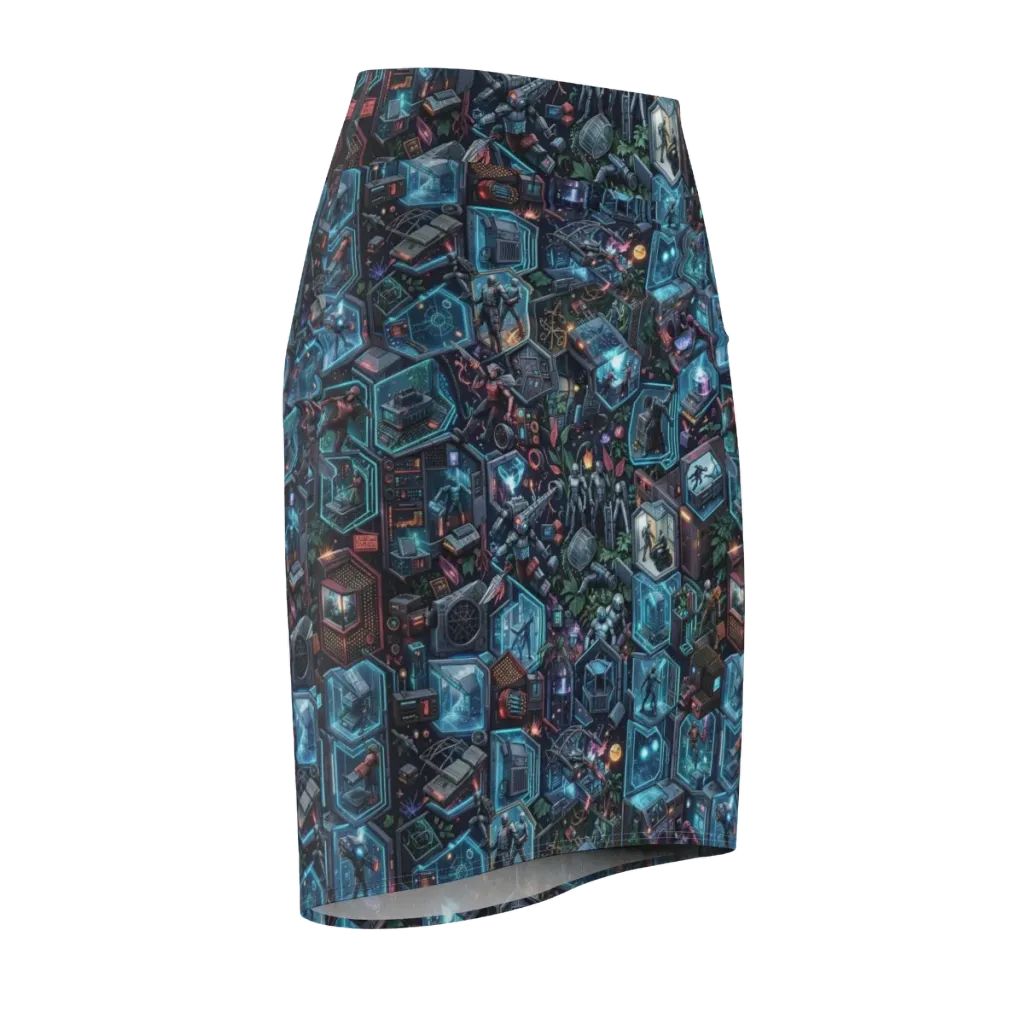 Circuitarium on Pencil Skirt — Front Side