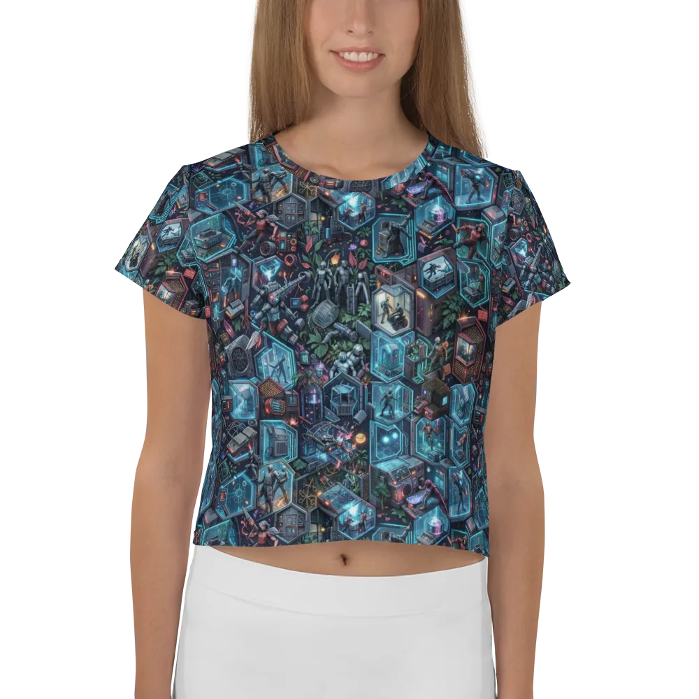 Circuitarium on Crop Tee — Front