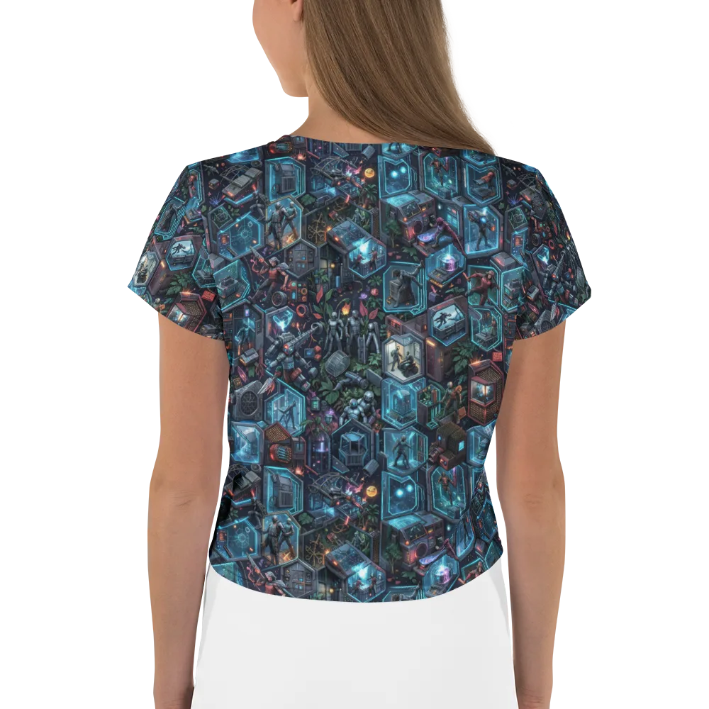 Circuitarium on Crop Tee — Back