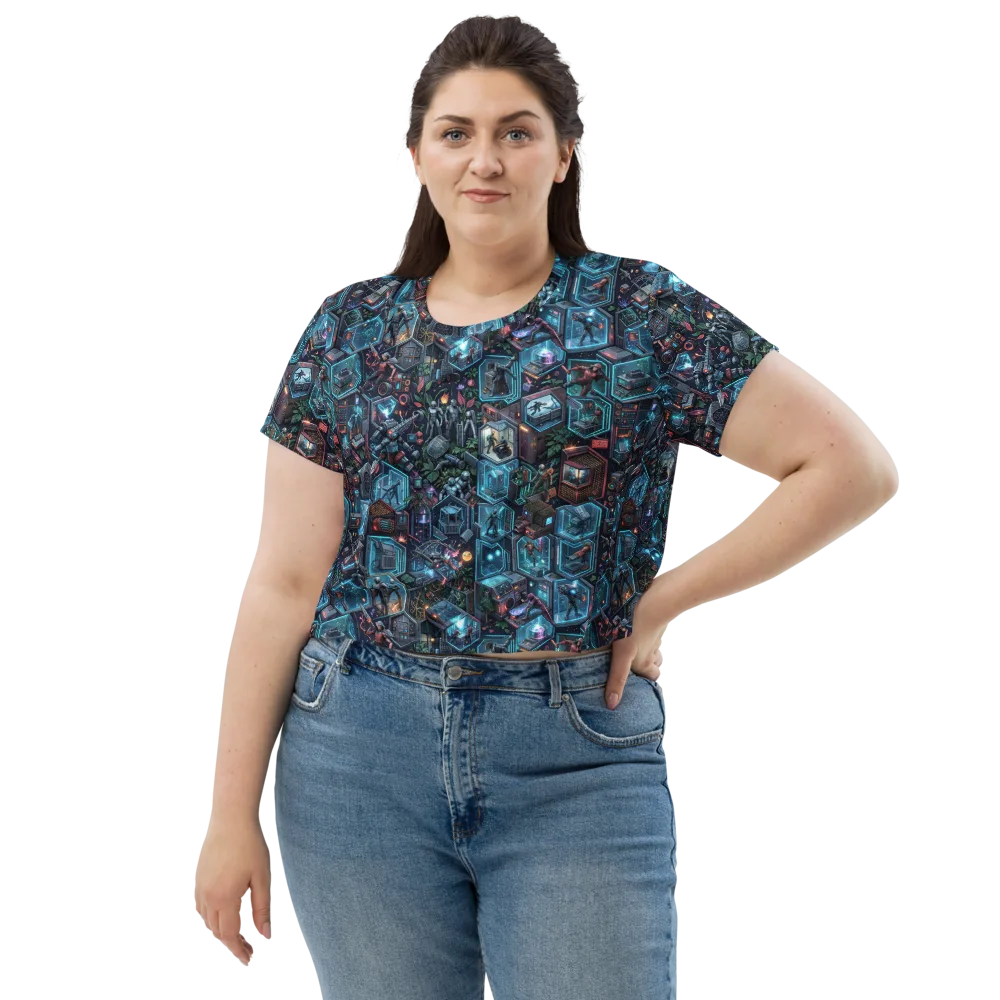 Circuitarium on Crop Tee — Front