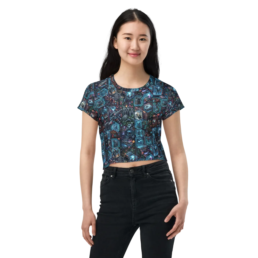 Circuitarium on Crop Tee — Front